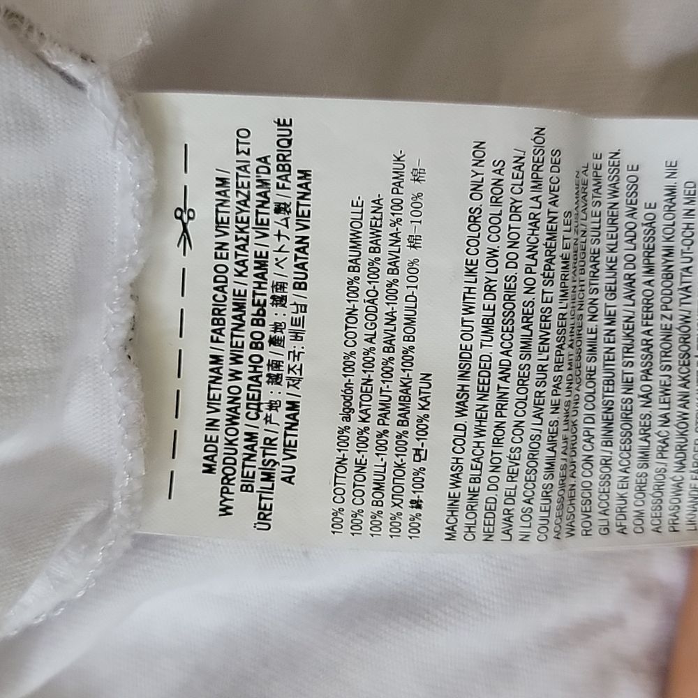 Vans Short Sleeve Shirt Large White Silver - Picture 4 of 6